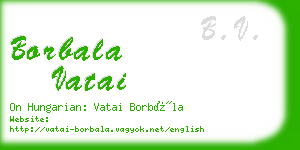 borbala vatai business card
